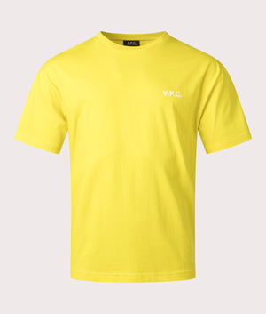 A.P.C.-Relaxed-Fit-Joachim-T-Shirt-Yellow-Gold-Front-Image