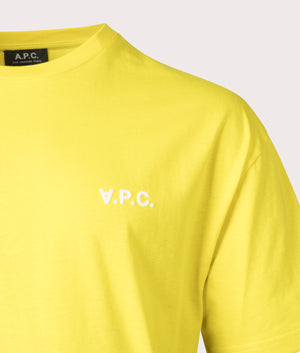A.P.C.-Relaxed-Fit-Joachim-T-Shirt-Yellow-Gold-Detail-Image