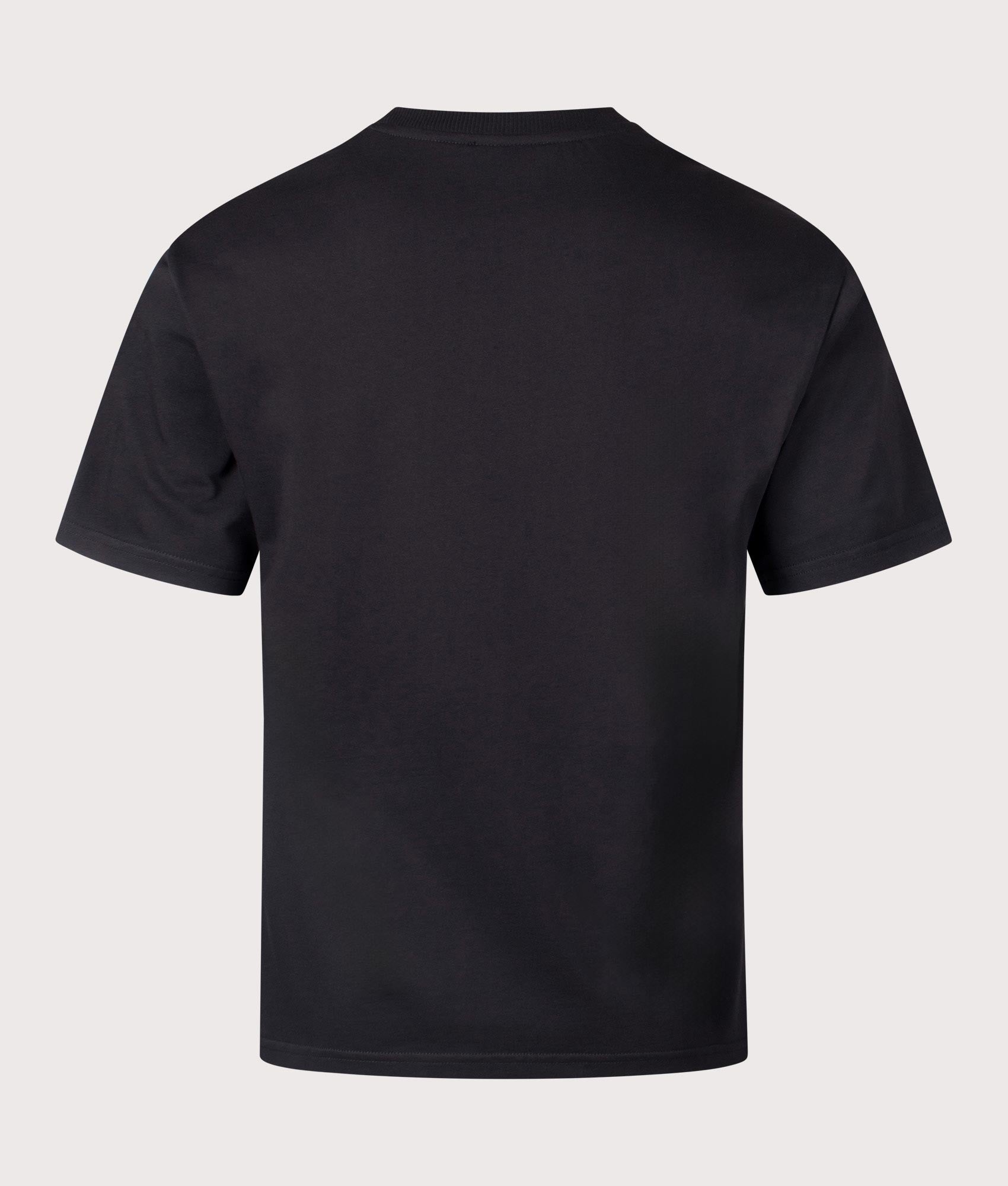 A.P.C, Relaxed Fit Micro Logo GOTS T-Shirt, black/ white, Eqvvs Menswear, back shot angle