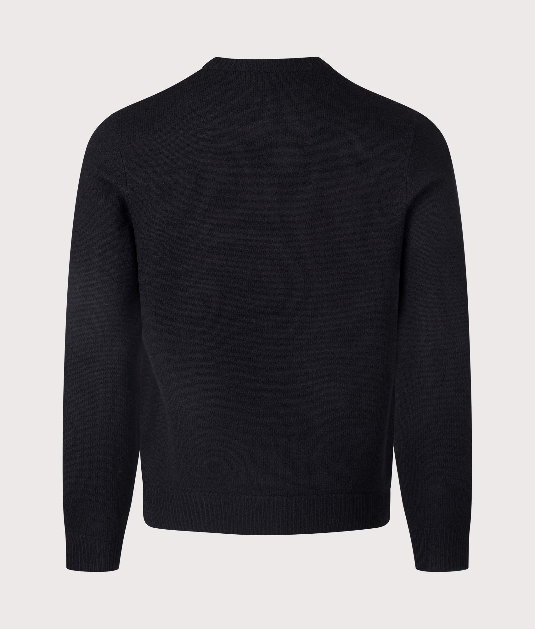 Edward Jumper, black, Eqvvs Menswear, back shot angle