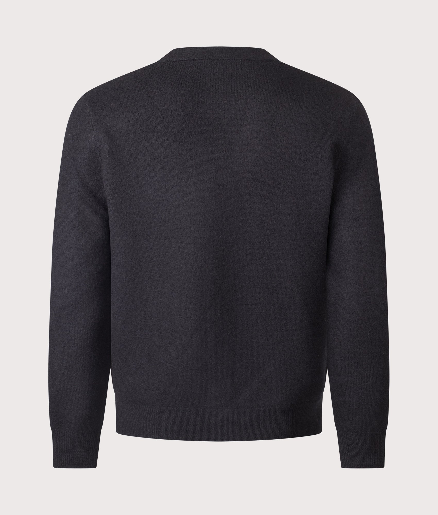 Relaxed Fit Kenny Cardigan in Black | 100% Wool | A.P.C. | EQVVS | Back shot 