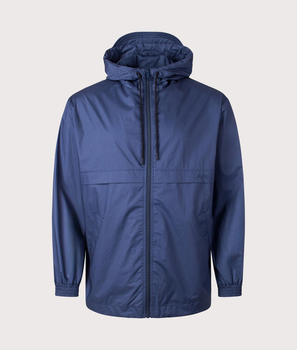 Joe Windbreaker in Marine Blue | A.P.C. | EQVVS