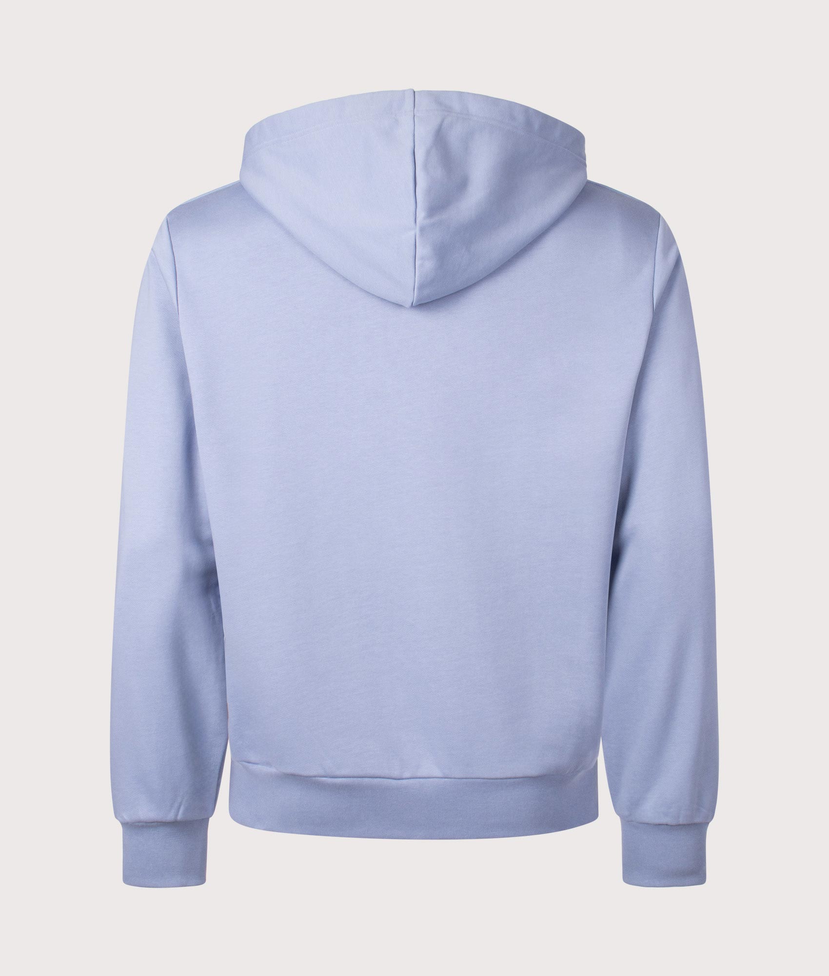 A.P.C. Relaxed Fit Petit VPC Logo Sweatshirt in Blue Grey/Dark Navy. Shot at EQVVS.  Back shot.