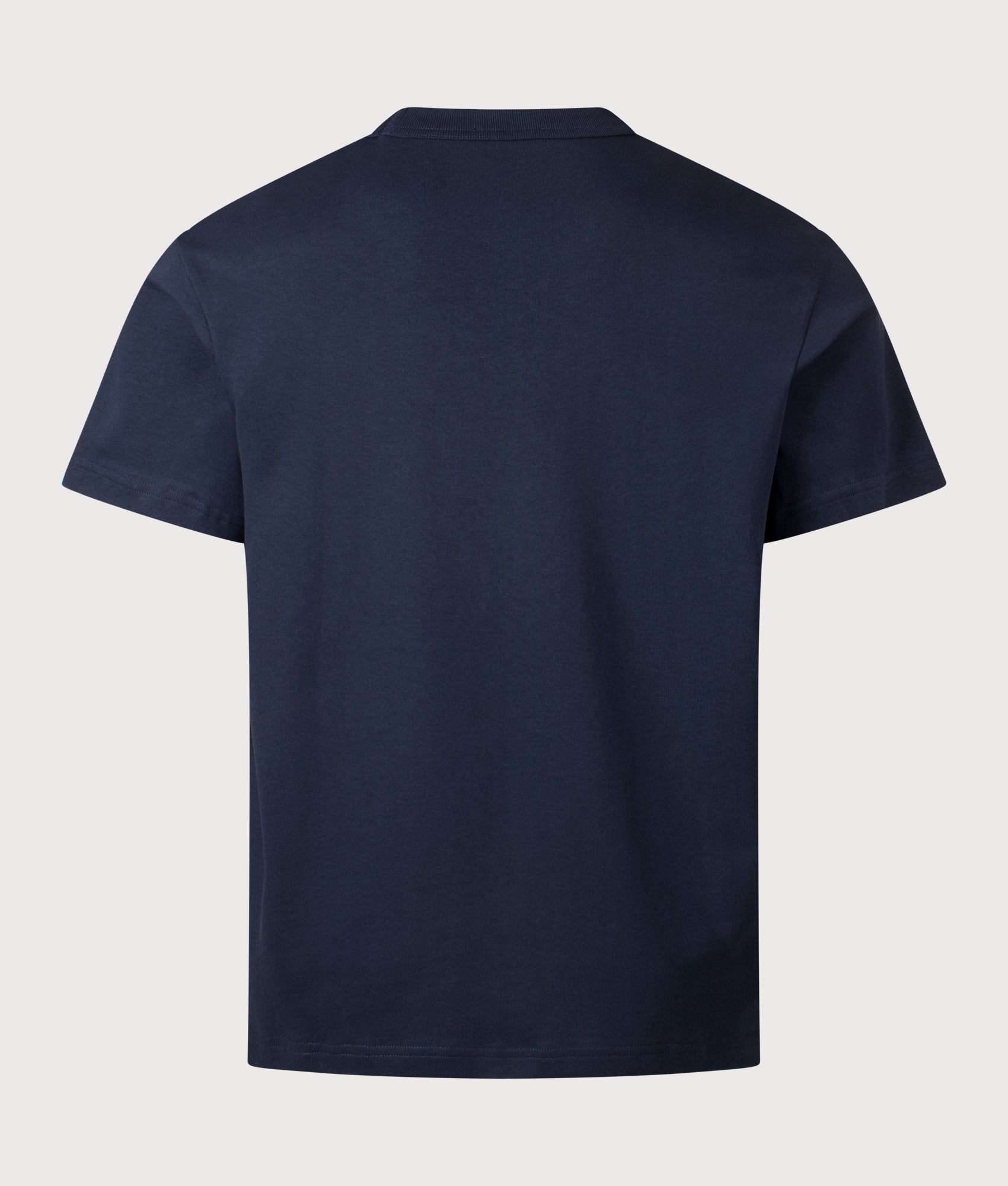 Relaxed Fit Marcus T-Shirt in Dark Navy/Ecru | 100% Cotton | A.P.C. | EQVVS | Back shot 