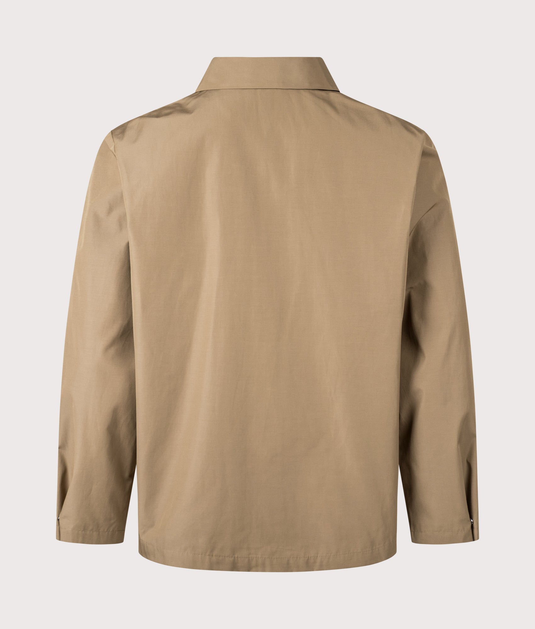 A.P.C. Regis Jacket in Ice Brown at EQVVS Menswear. Back shot.