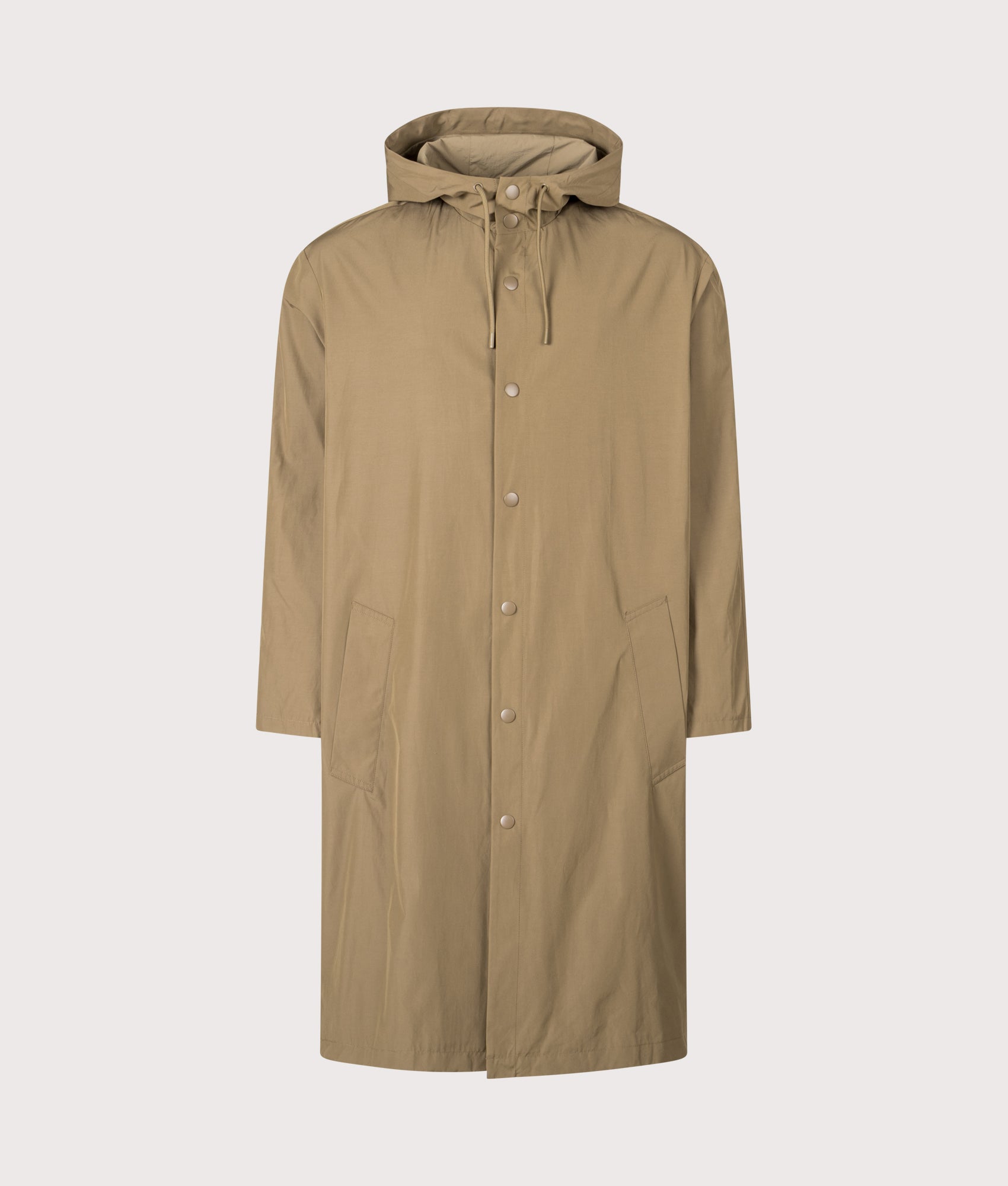 A.P.C. Kim Parka in Ice Brown at EQVVS Menswear. Front shot.