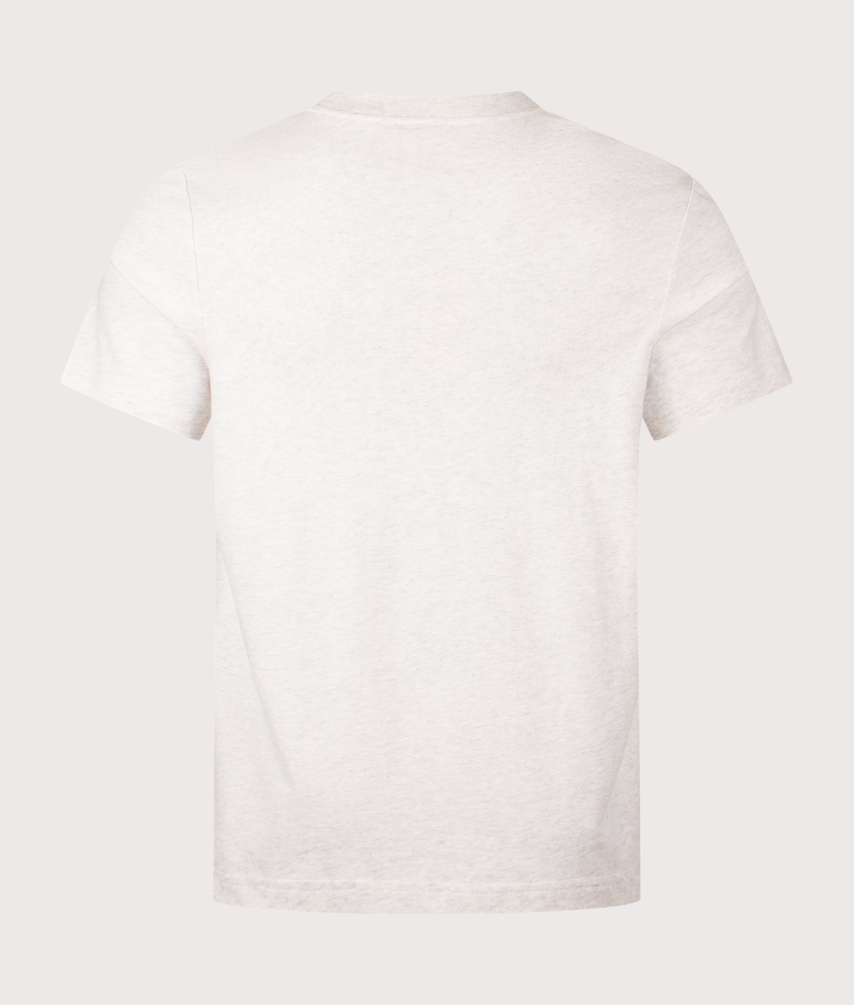 A.P.C. Standard Item T-Shirt in Ecru Chine and Brown at EQVVS Menswear. Back shot.