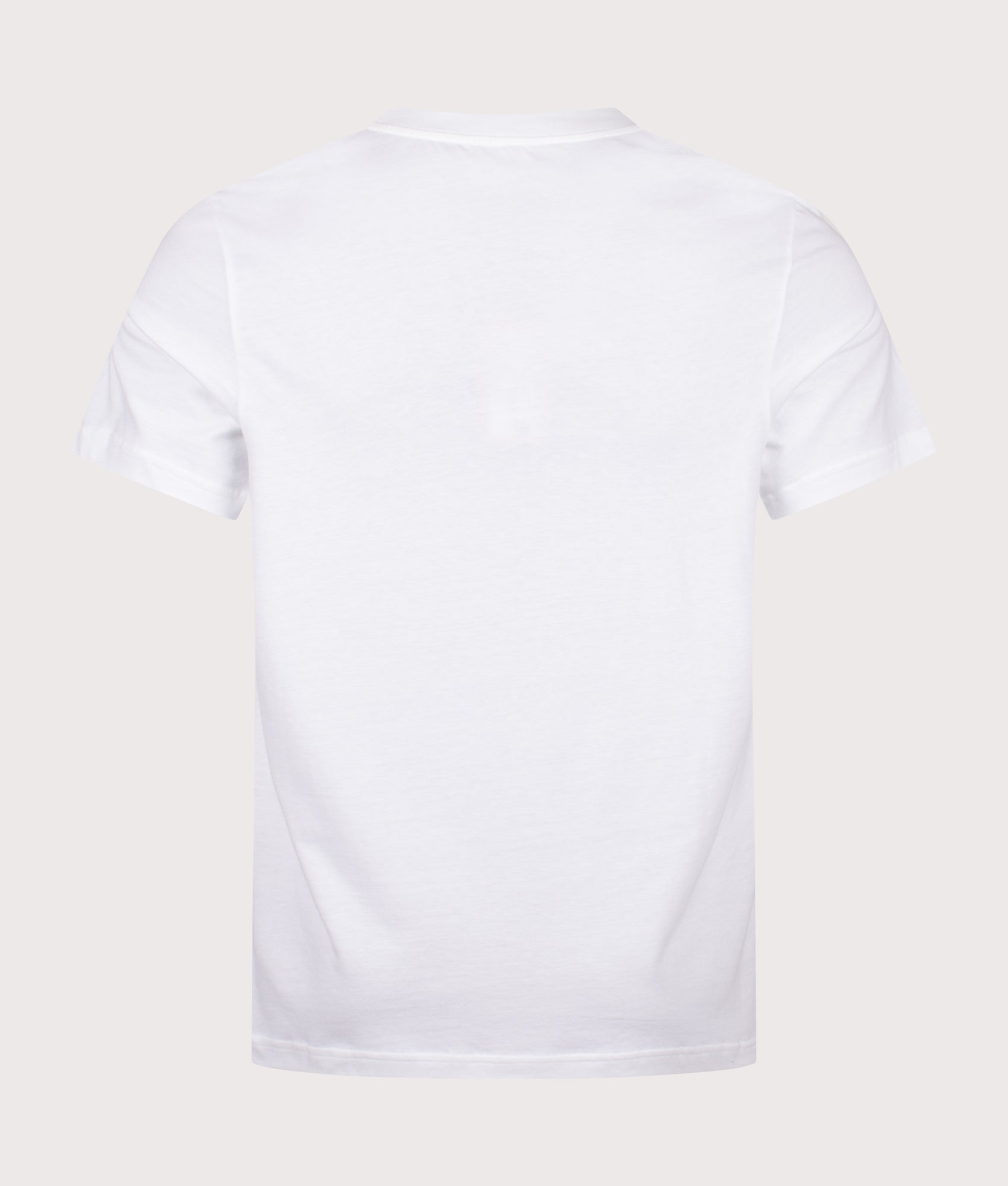 A.P.C. Vignette APC T-Shirt in White and Grey at EQVVS Menswear. Back shot.