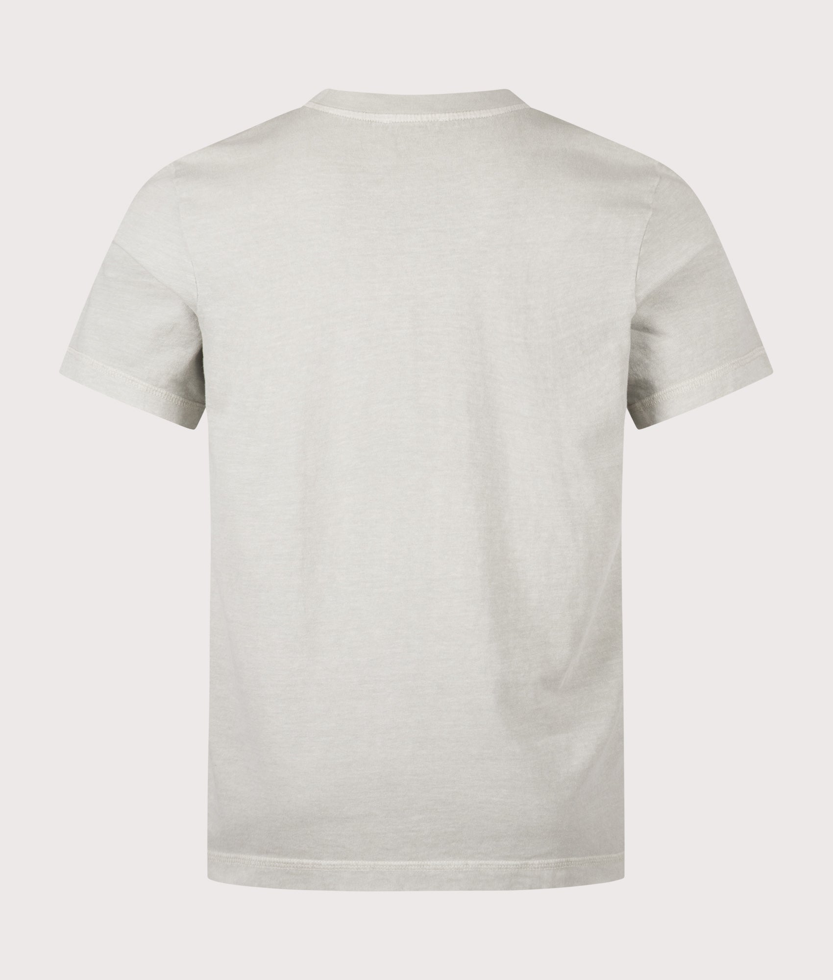 A.P.C. Address T-Shirt in Pale Green at EQVVS Menswear. Back shot.