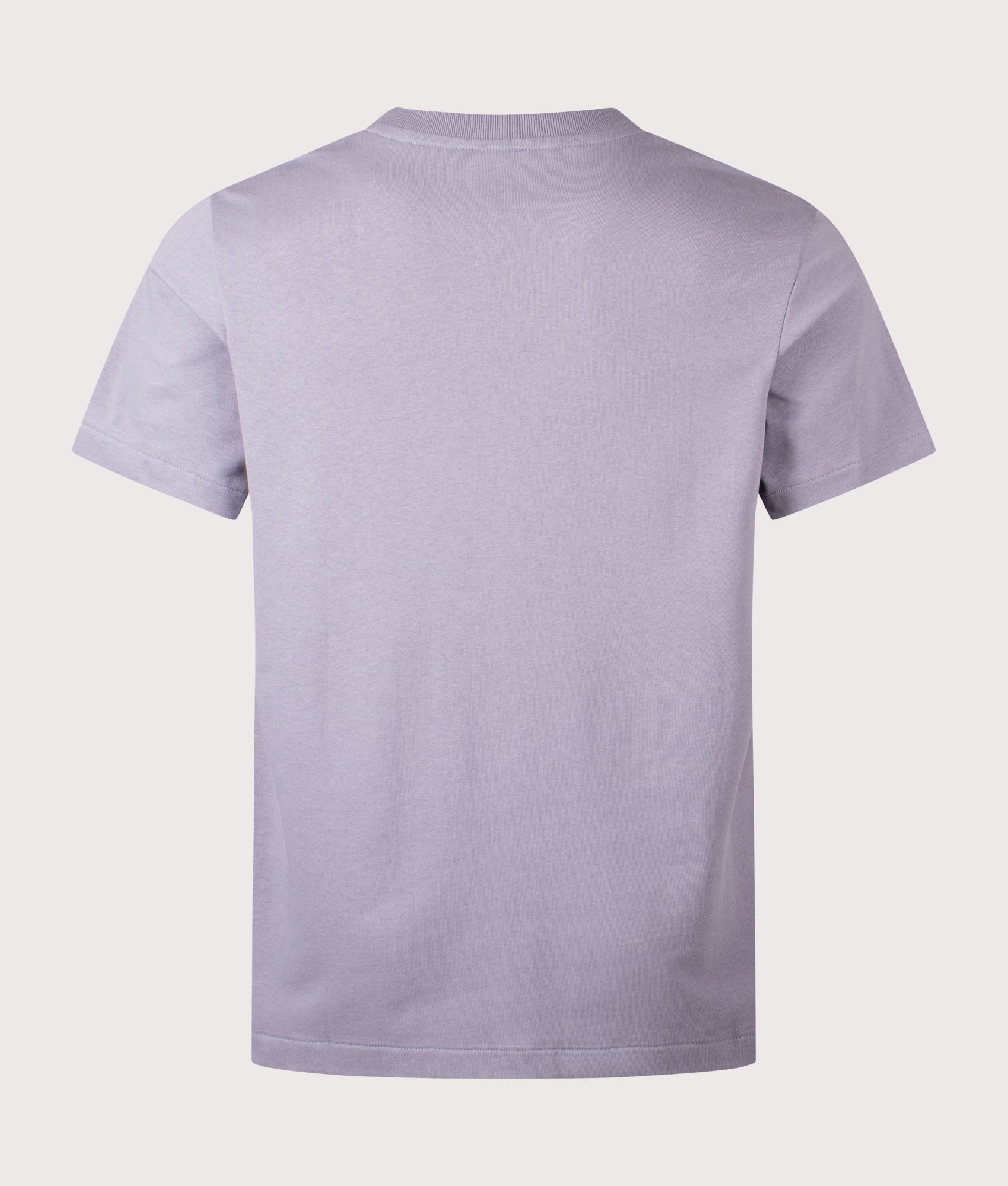 A.P.C. Standard Rue Madame T-Shirt in Lilac and White at EQVVS Menswear. Back shot.