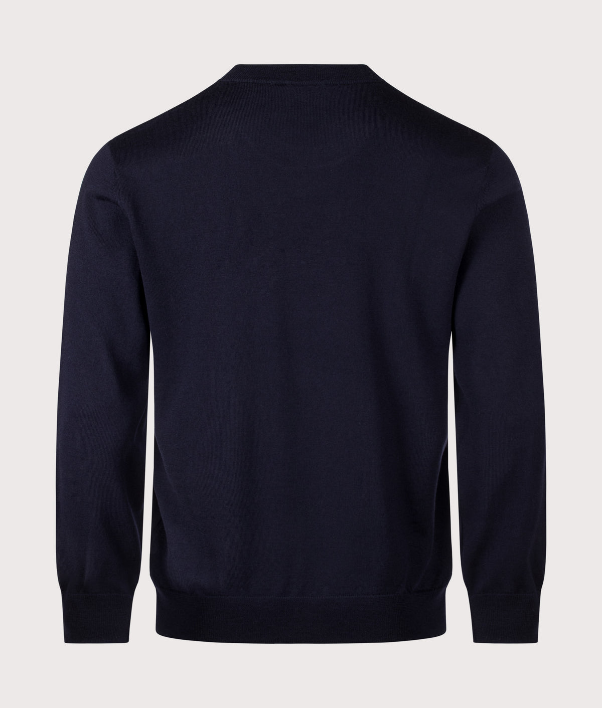 A.P.C. Regular Fit Matthieu Jumper in Dark Navy at EQVVS Menswear. Back shot.
