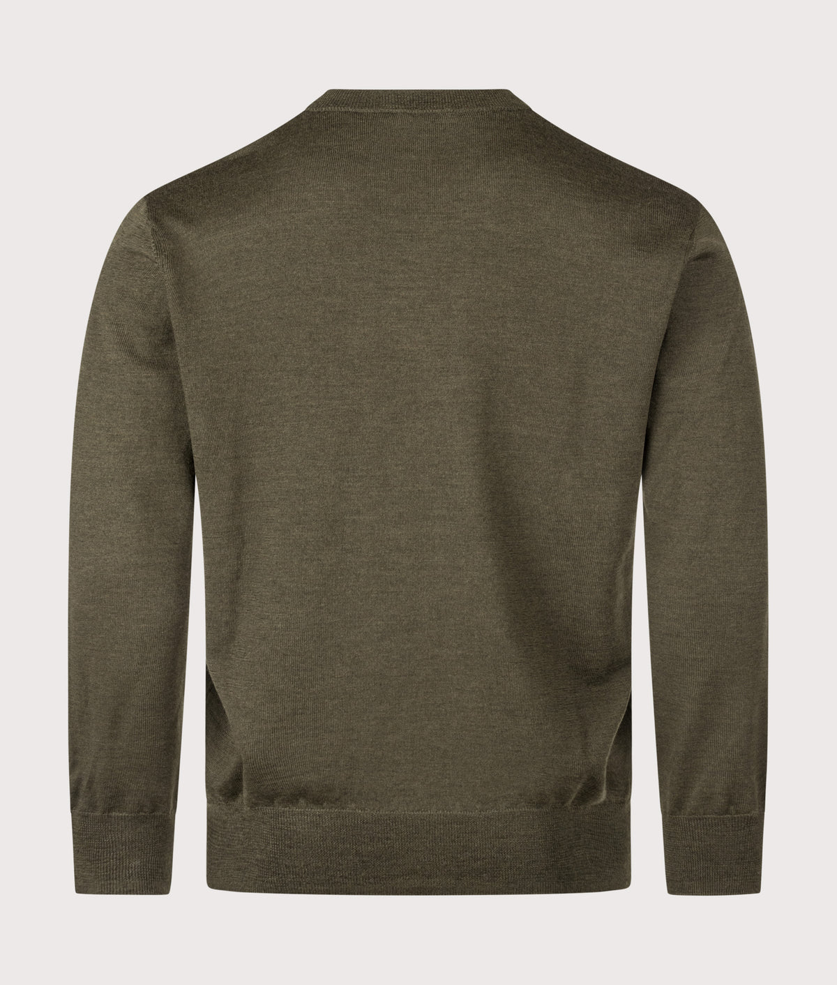 A.P.C. Regular Fit Matthieu Jumper in Dark Green at EQVVS Menswear. Back shot.