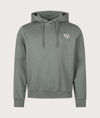 Rue Madame GOTS Hoodie: KOA Grey-green / White 