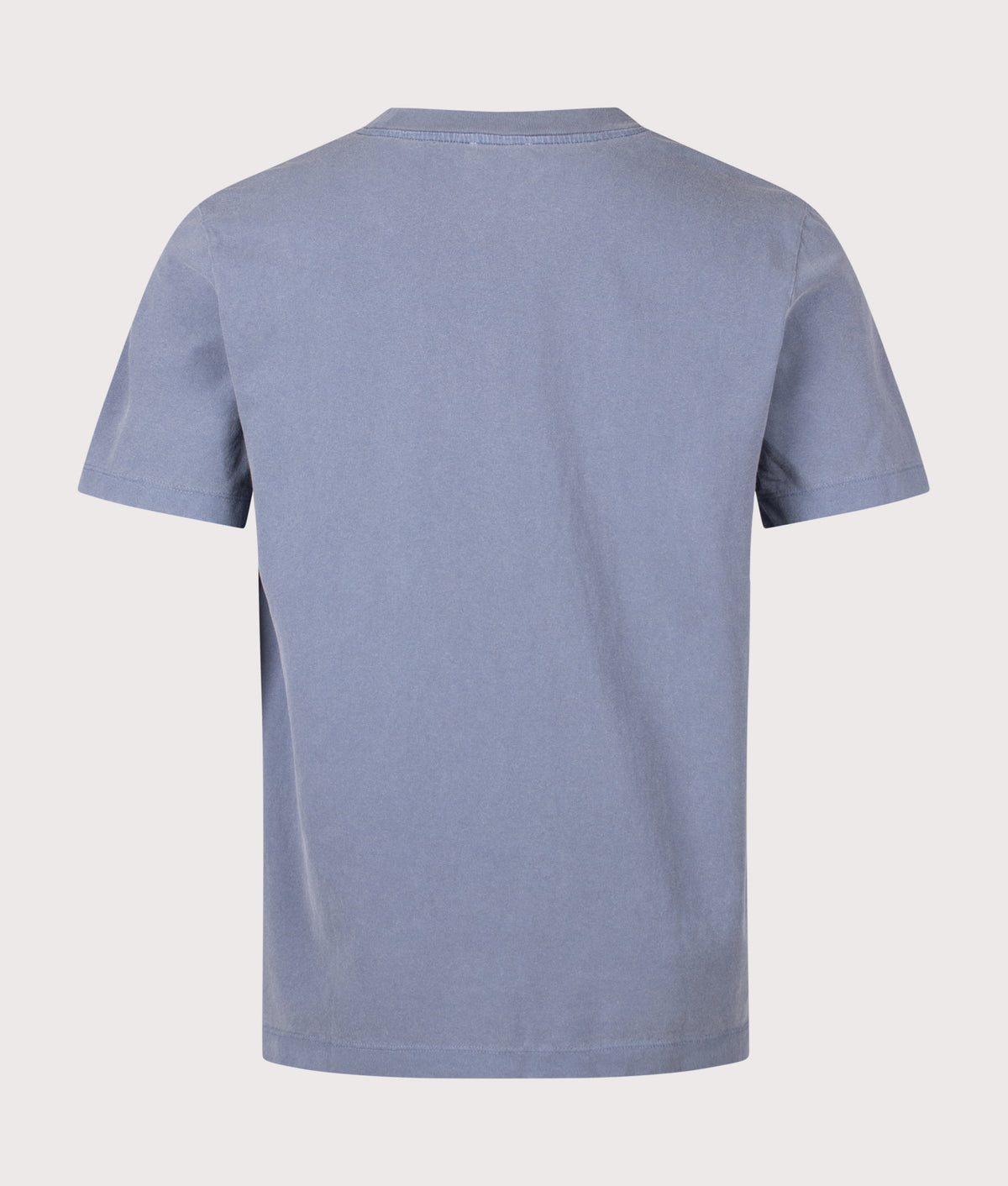 A.P.C. Regular Fit Gabby GOTS T-Shirt in Grey Blue at EQVVS Menswear. Back shot.