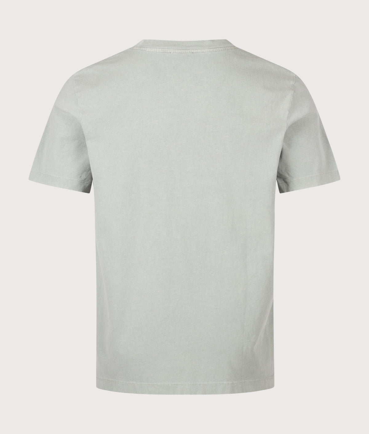 A.P.C. Regular Fit Gabby GOTS T-Shirt in Grey Green at EQVVS Menswear. Back shot.