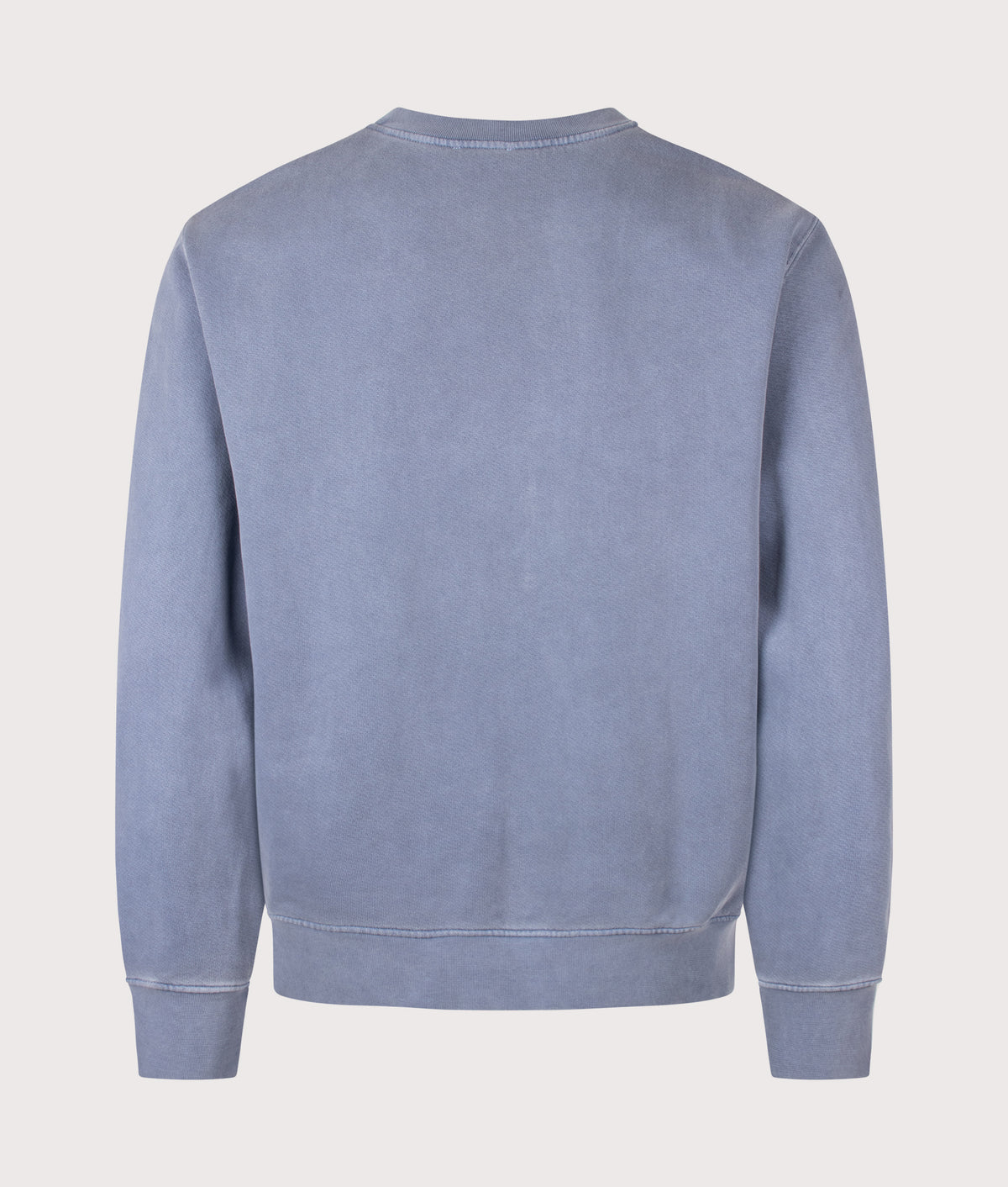 A.P.C. Loose Fit Fernando GOTS Sweatshirt  in Grey Blue at EQVVS Menswear. Back shot.