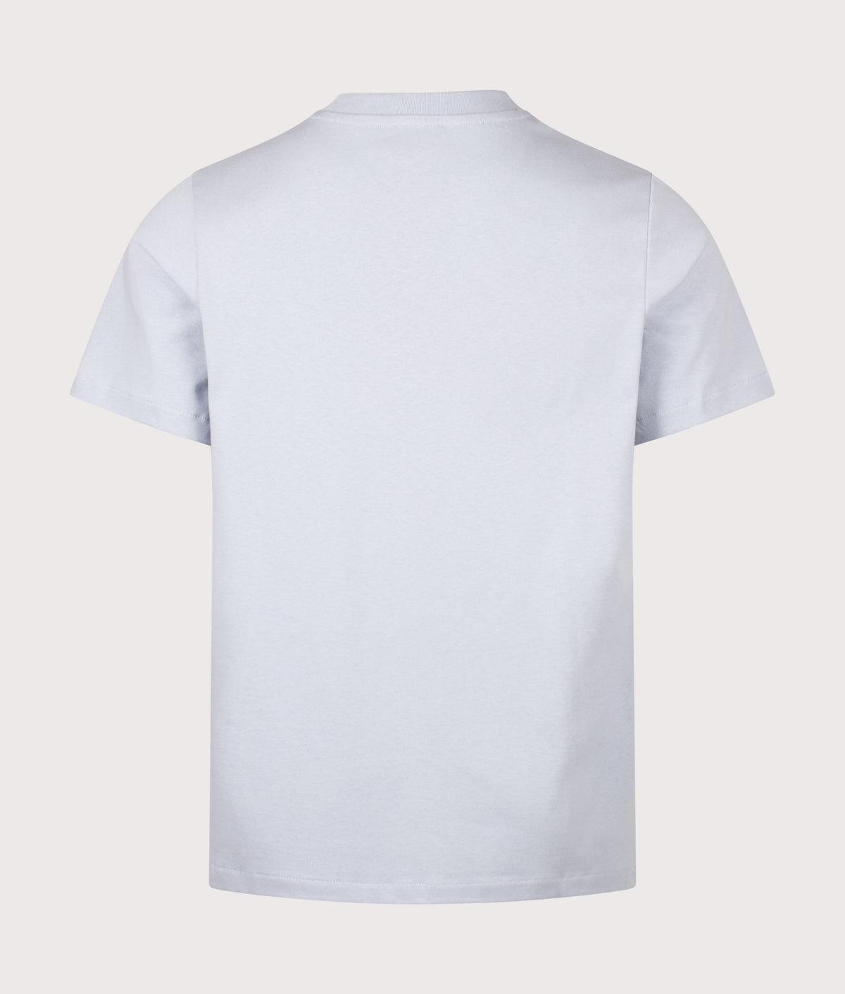 A.P.C. Regular Fit Rue Madame GOTS T-Shirt in Light Blue and Dark Blue at EQVVS Menswear. Back shot.