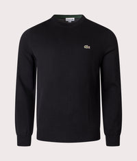 Croc Logo Knitted Jumper: 031 Black 