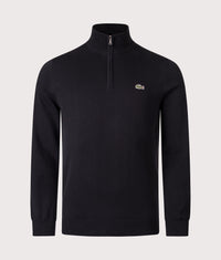 Quarter Zip Knit: 031 Black 