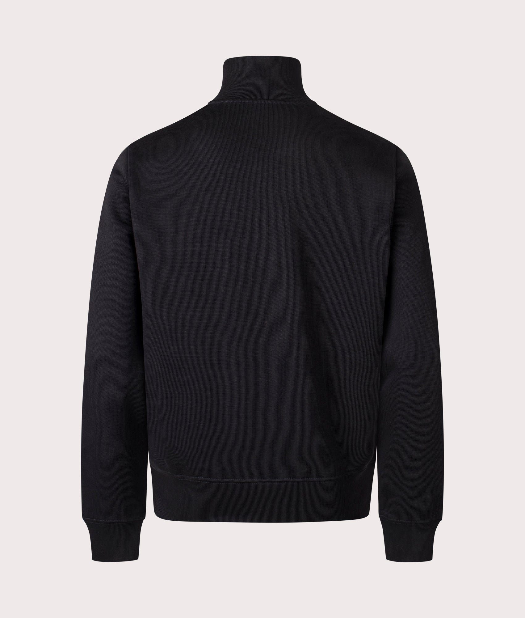 Lacoste Quarter Zip Croc Logo Sweatshirt at EQVVS Menswear. Back shot.