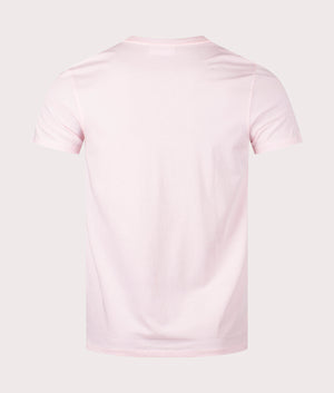 Lacoste Classic Logo T-Shirt in Pink, 100% Cotton Back Shot at EQVVS