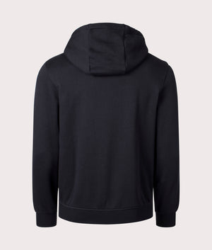 Croc Logo Fleece Hoodie Black - Lacoste - EQVVS
