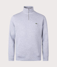 Quarter Zip Croc Logo Sweatshirt: CCA Silver Chine 