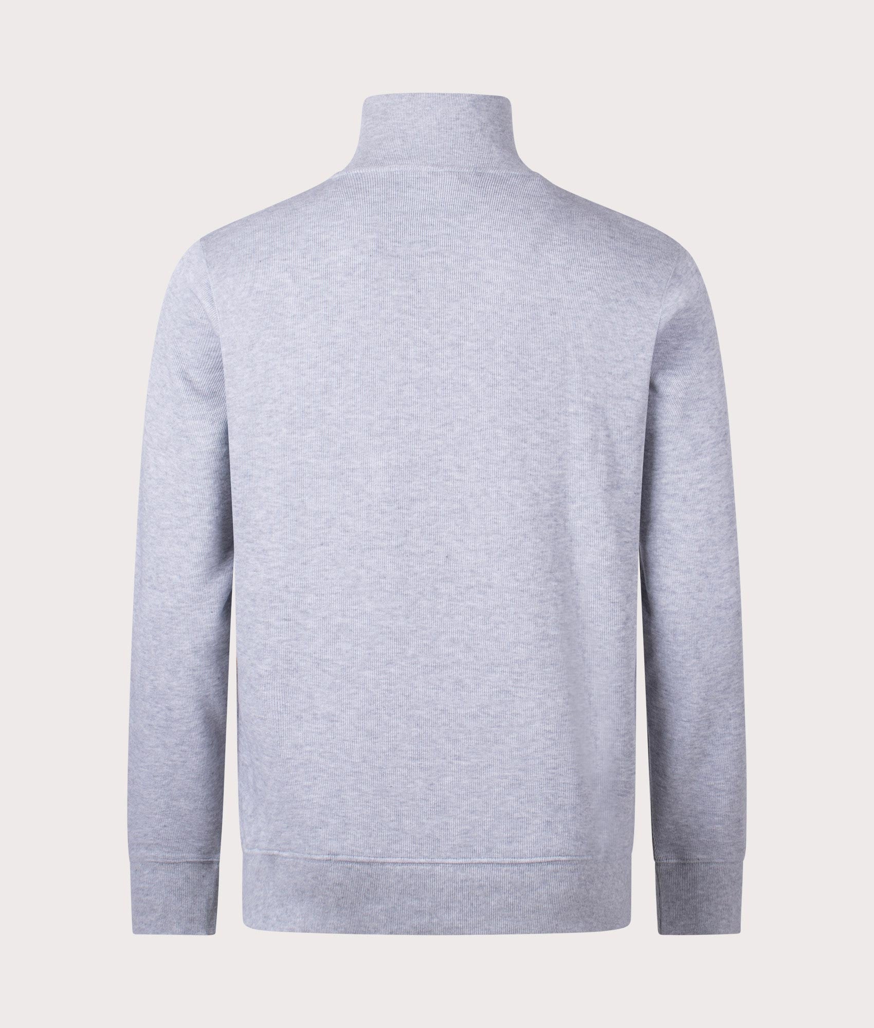 Quarter Zip Croc Sweatshirt - Grey - Lacoste - EQVVS