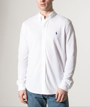 Relaxed Fit Featherweight Mesh Shirt White | Polo Ralph Lauren