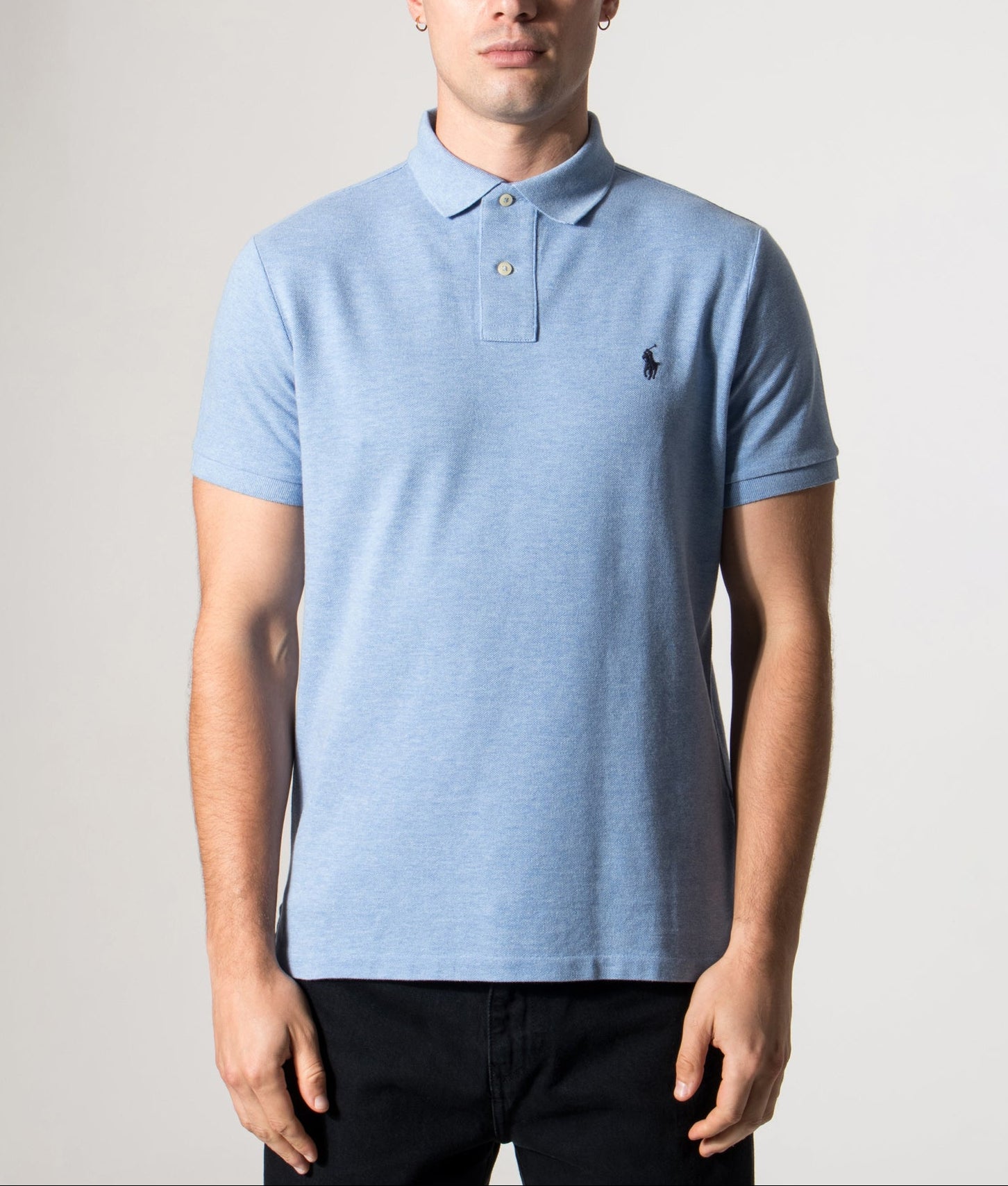 Slim Fit Mesh Polo Shirt Jamaica Heather | Polo Ralph Lauren | EQVVS