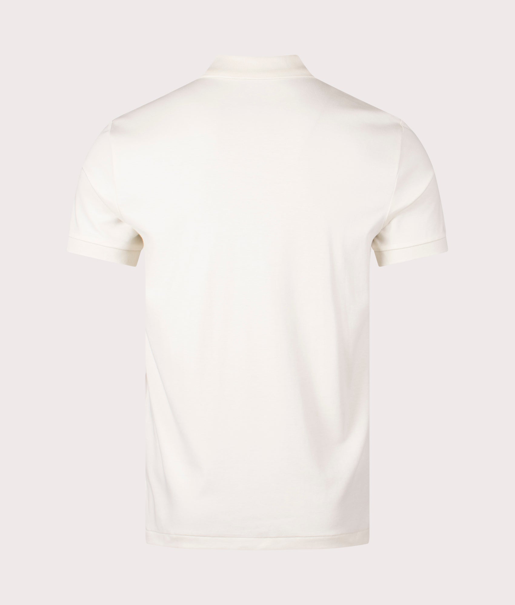Custom Slim Fit Soft Cotton Polo Shirt in Parchment Cream by Polo Ralph Lauren. EQVVS Shot.