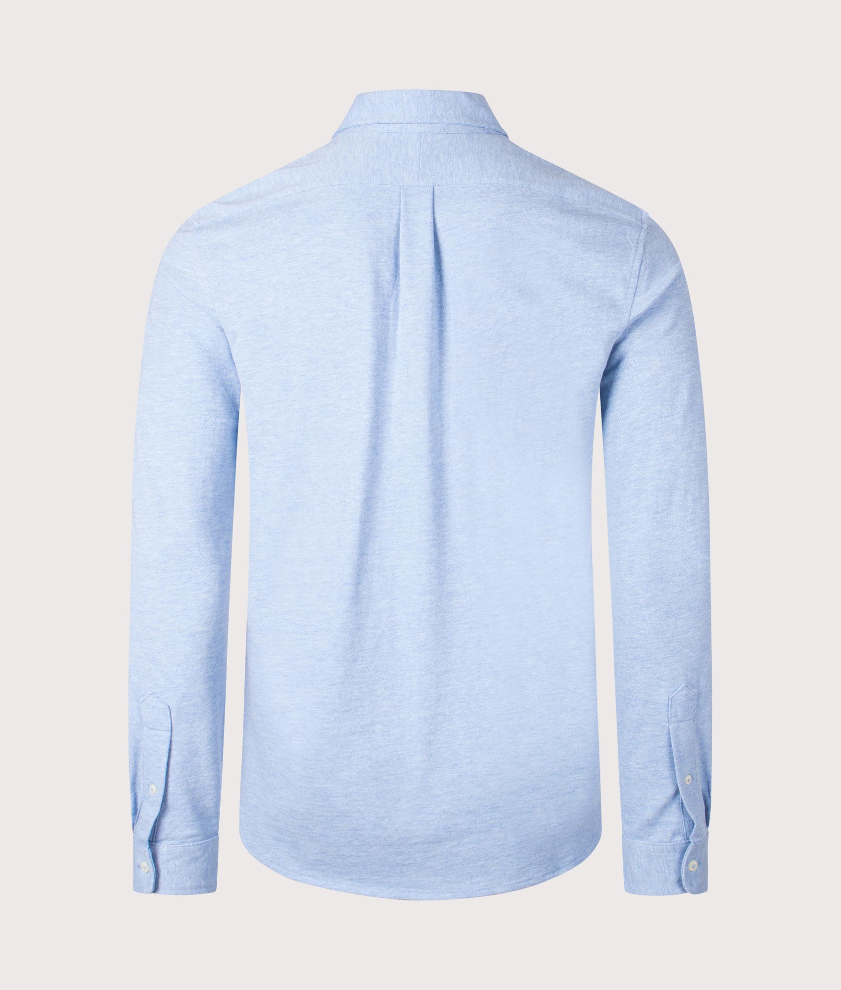Polo Ralph Lauren, Featherweight Mesh Shirt, Isle Heather,  Eqvvs Menswear, back shot angle
