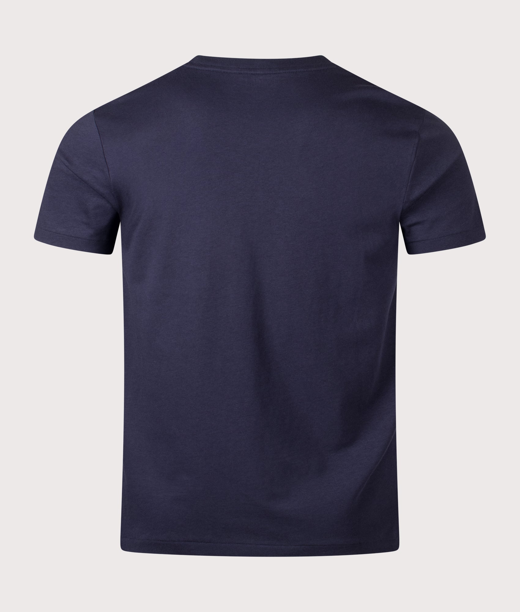 Custom Slim Fit V-Neck T-Shirt in Ink | 100% Cotton | Polo Ralph Lauren | EQVVS | Back shot 