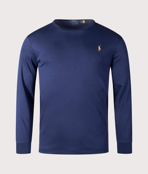 Custom-Slim-Fit-Interlock-Long-Sleeve-T-Shirt-French-Navy-Polo-Ralph-Lauren-EQVVS