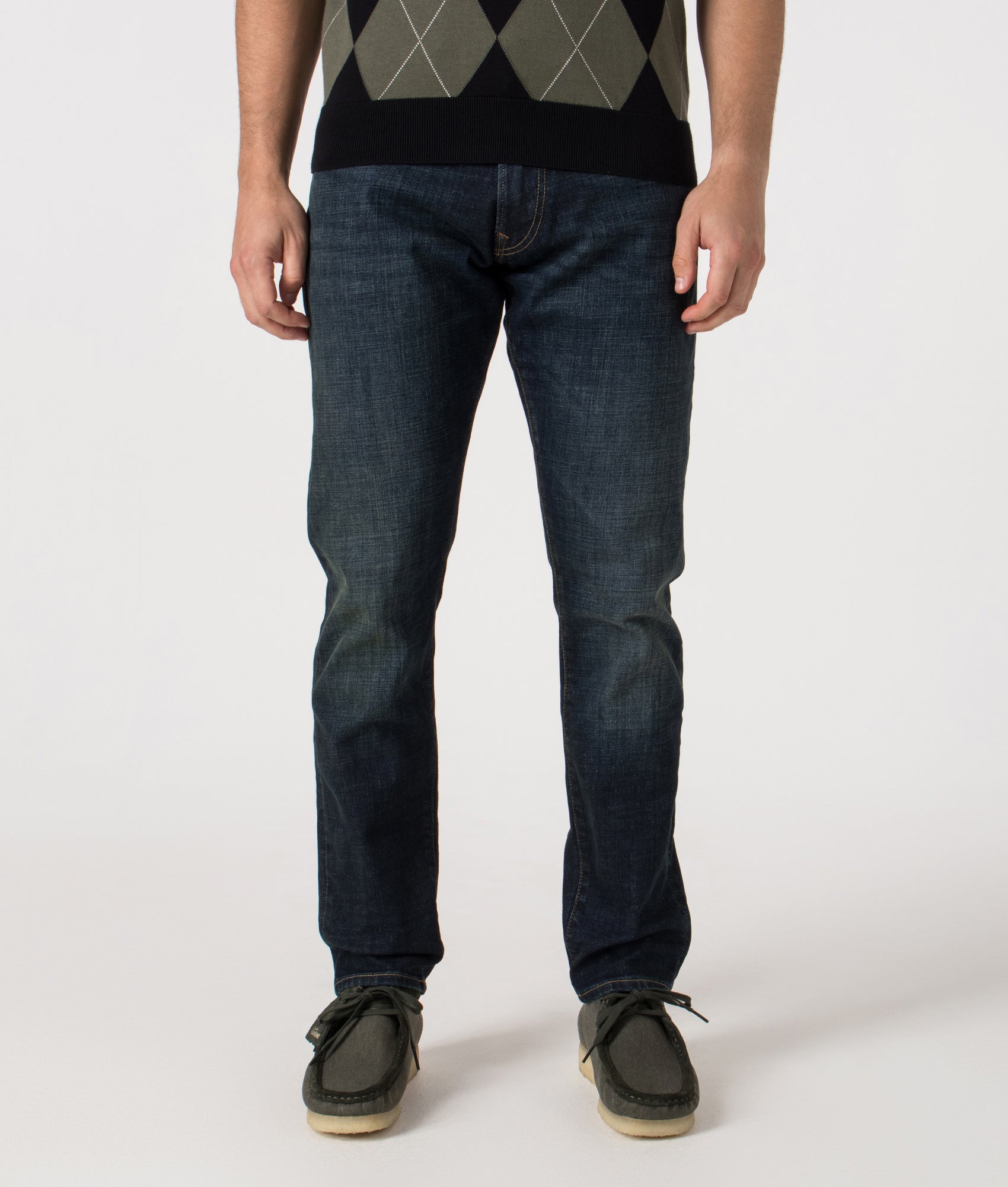 Slim Fit Sulliivan Strecth Jeans by Polo Ralph Lauren in Murphy Stretch. Shot by EQVVS. Front shot.