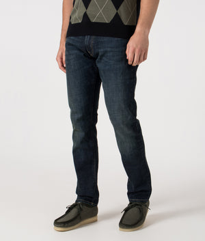 Slim Fit Sulliivan Strecth Jeans by Polo Ralph Lauren in Murphy Stretch. Shot by EQVVS. Front angled shot.