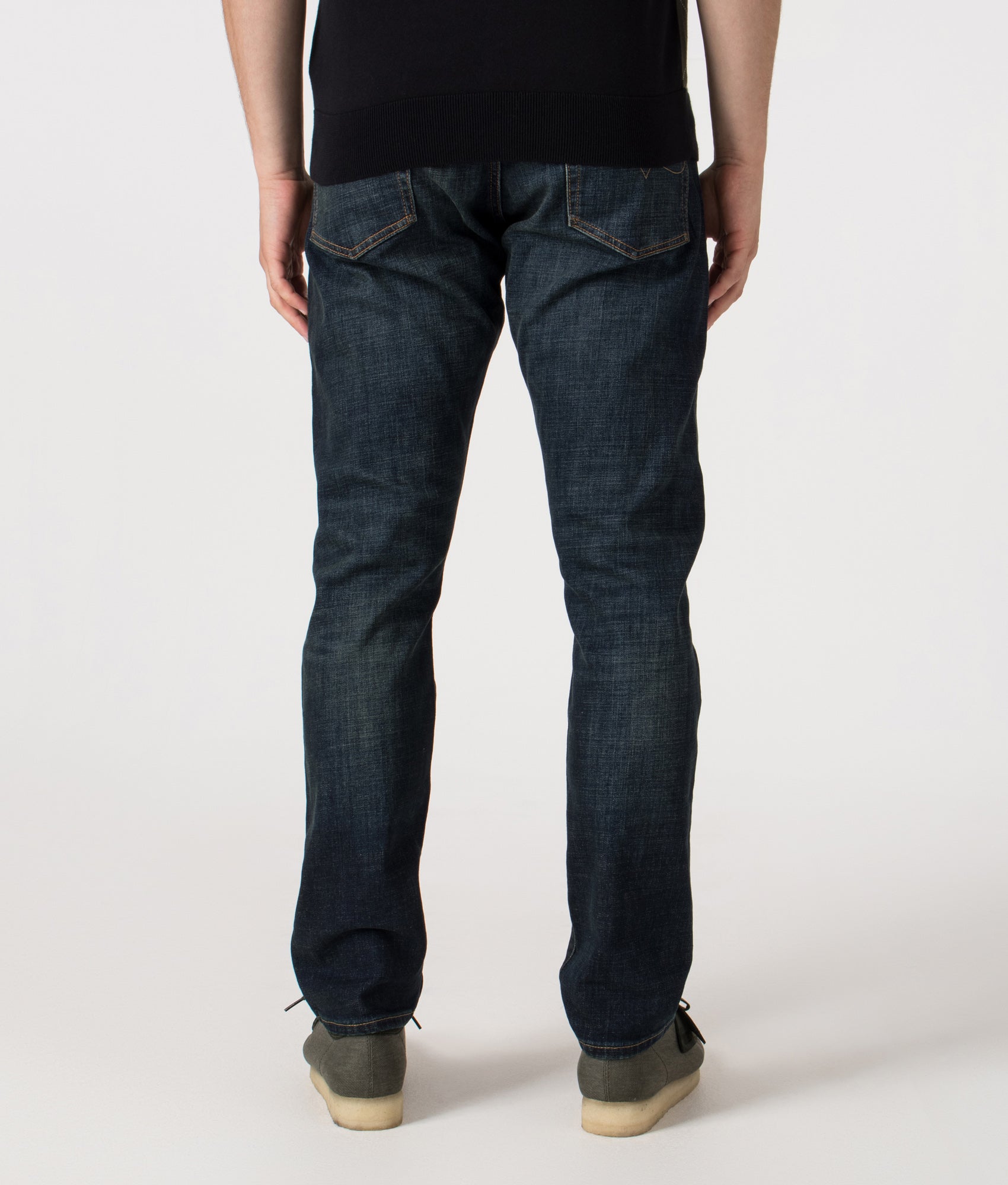 Slim Fit Sulliivan Strecth Jeans by Polo Ralph Lauren in Murphy Stretch. Shot by EQVVS. Back shot.