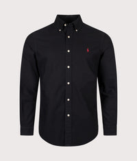 Custom Fit Oxford Shirt: 001 Polo Black 