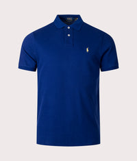 Custom Slim Fit Mesh Polo Shirt: 009 Fall Royal 
