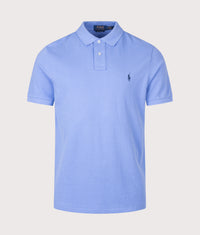 Custom Slim Fit Mesh Polo Shirt: 012 Harbor Island Blue 