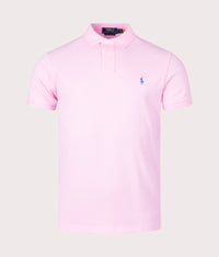 Custom Slim Fit Mesh Polo Shirt: 033 Carmel Pink 