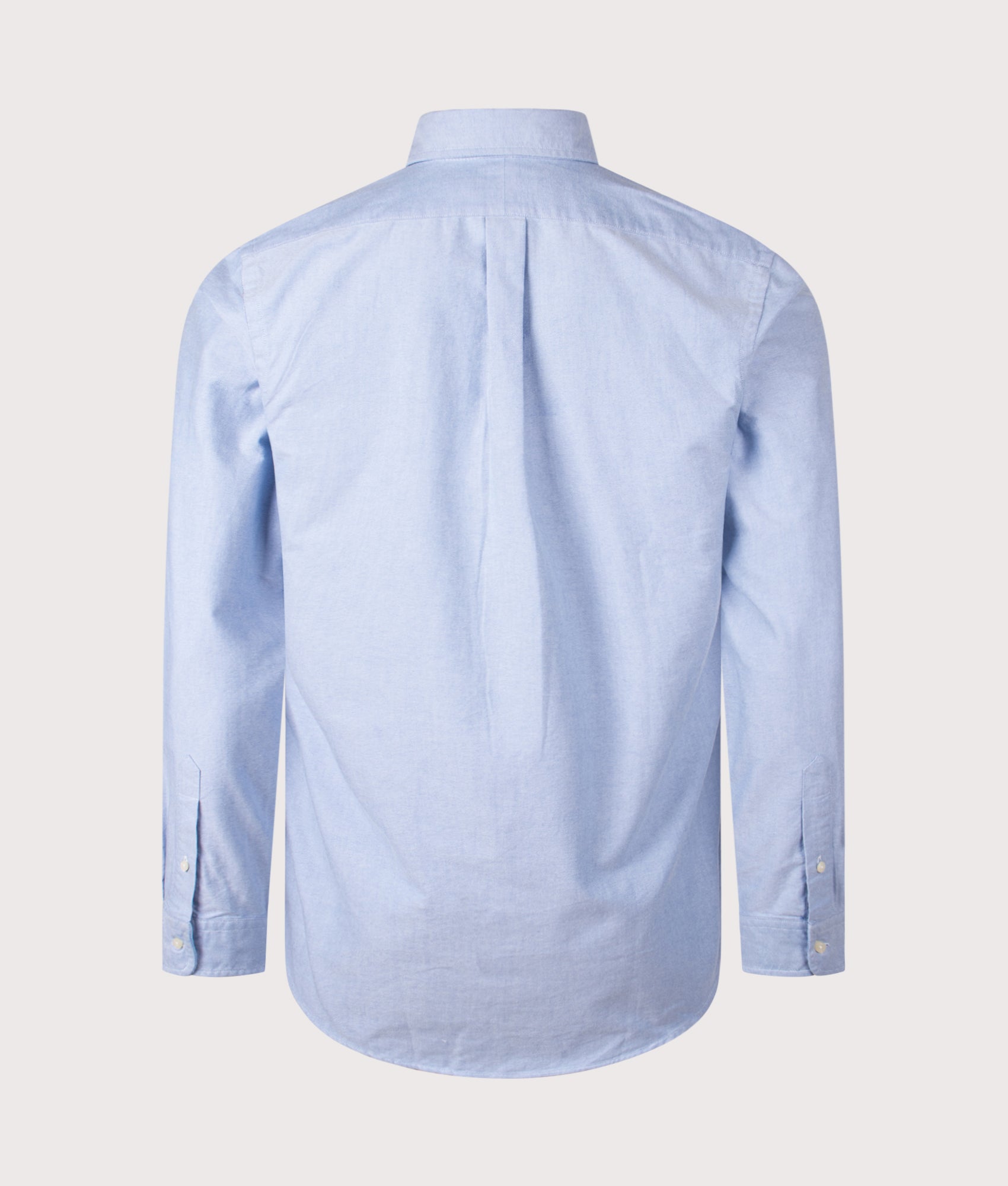 Polo Ralph Lauren Custom Fit Polo shirt in Blue at EQVVS Menswear. Back shot.