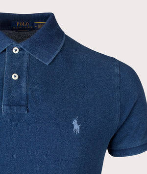 Custom Fit Mesh Polo Shirt Dark Indigo Polo Ralph Lauren EQVVS
