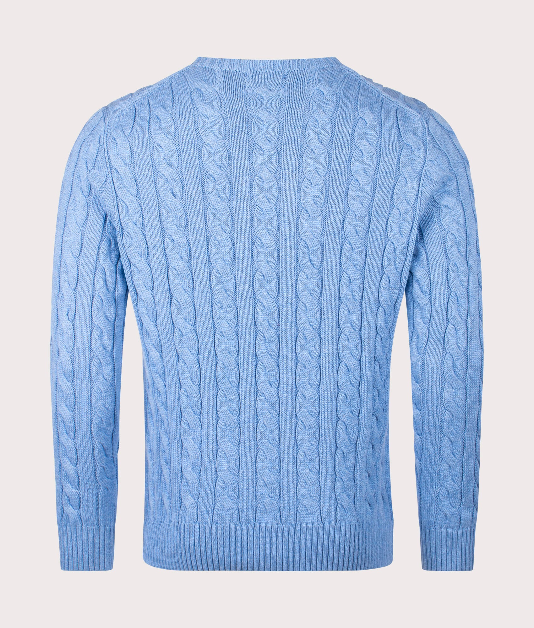 【新品タグ付き】någonstans knit polo pullover Cable Knit Cotton Jumper in Royal | Polo Ralph Lauren | EQVVS