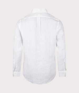 Polo Ralph Lauren Custom Fit Linen Shirt at EQVVS. Back Shot.