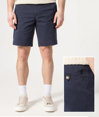 Regular Fit Bedford Stretch Chino Shorts: 005 Nautical Ink 