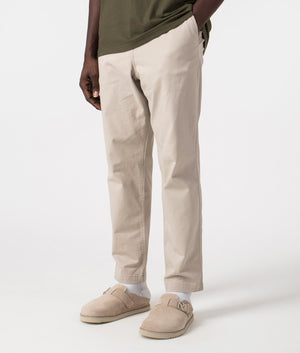 Polo Ralph Lauren Relaxed Fit Polo Prepster Pants in Classic Stone, 100% Cotton Angle Shot at EQVVS
