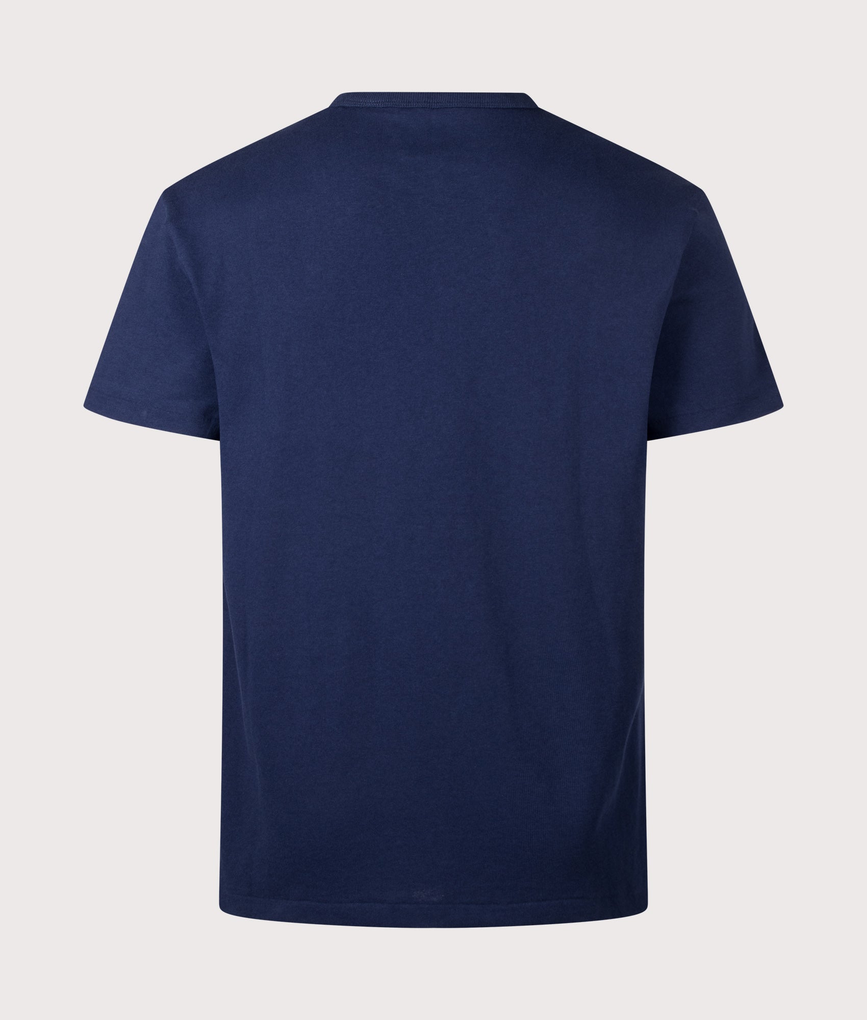 Polo Ralph Lauren Classic Fit Jersey T-Shirt in Newport Navy at EQVVS Menswear. Back shot.