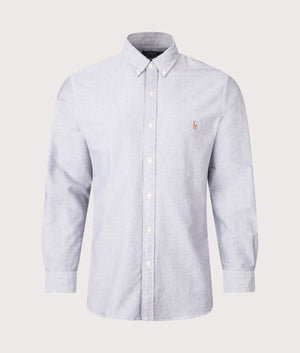Slim Fit Oxford Shirt. Shot by EQVVS. Front shot.