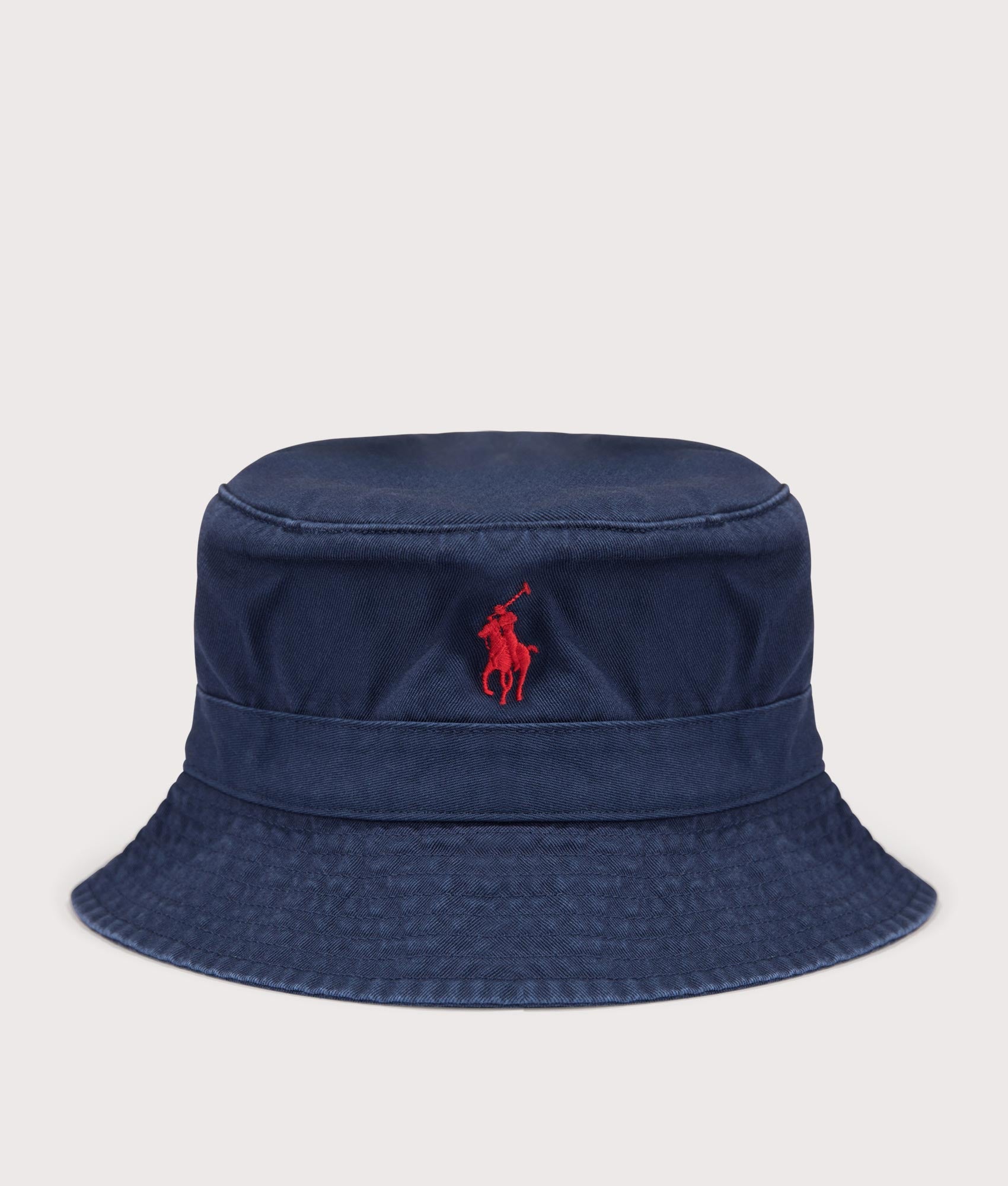 Polo Ralph Lauren Chino Bucket Hat in New Port Navy Blue. EQVVS Front Shot.